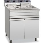 Freidora Eléctrica 20+20 Litros 12+12 kW Trifásica con Mueble EF25+25S STAND ALONE