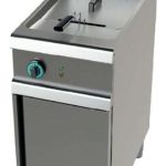 Freidora a gas 1 cuba limpia de 17 litros con 16Kw Serie 700 JUNEX con medidas 400x730x900h mm FG7N117