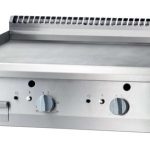 Fry top a gas acero rectificado sobremesa placa lisa 800x700x250h mm 13Kw Línea Varsovia