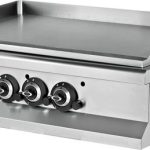 Fry tops a gas sobremesa liso acero rectificado 12 mm 19,5 kW 900x635x285h mm EMP6IG030 Línea 600 Estambul