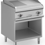 Frytop Eléctrico 70 cm Placa Lisa -  Ranurada Acero Rectificado con Mueble MFTE77ALR  MAGISTRA PLUS 700