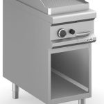 Frytop a gas 40 cm Placa Ranurada Acero Rectificado con Mueble MFTG94AR MAGISTRA PLUS 900