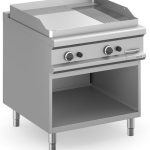 Frytop a gas 80 cm Placa Lisa - Ranurada Cromo Duro con Mueble MFTG98ALRC MAGISTRA PLUS 900