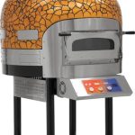 Horno de Pizza Eléctrico con Base de Piedra rotativa 6 pizzas de Diámetro 300 mm EMPSPO01 Línea Estambul
