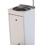 Lavamanos De Pie Acero Inoxidable Con Pedal automezclador 400x400x850h mm HWF14040000