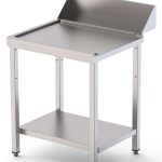 Mesa Acero Inoxidable Para Lavavajillas De Entrada y Salida Con Estante 1100x750x800h mm IS17511DWOUTS1