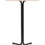 Mesa Alta Interior  Armazón Plastificado Negro con Tablero de Melamina Acacia 60x60 cm TRUJILLO ACA