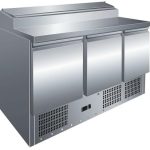Mesa GN1/1 3 Puertas Preparación Ensaladas de 1365 x700 x1010h mm PEKIN PS300
