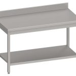 Mesa Mural acero inoxidable AISI 201 con estante 1000x700x850 mm MM107 Línea Varsovia (950047100)