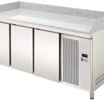 Mesa Refrigerada GN1/1  3 Puertas Preparación Encimera Granito 1792x700x850h mm Línea CORDOBA MRPG-180