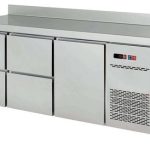 Mesa Snack Refrigerada 4 cajones Fondo 600 de 1492 x600 x850h mm CORDOBA MRCH-150-4