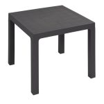Mesa Terraza de Polipropileno Antracita 70x70 cm TOKIO