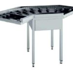 Mesa de Salida con Rodillos curva 90º dim.(300+965)x965x850h mm CR-90