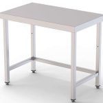 Mesa de Trabajo Acero inoxidable Central Sin Estante 2200x500x850h mm WTC150220S0