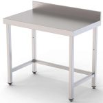 Mesa de Trabajo Acero inoxidable Mural Sin Estante 900x600x850h mm WTW160090S0