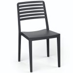 Silla Terraza Polipropileno color Negro ROW 1 NEG