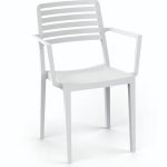Sillón Terraza Polipropileno color Blanco-Crema SENIA BC