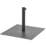 Soporte Parasol Tubo de Acero Plasticado Negro  NUBE BASE