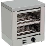 Tostador 2 pisos Slim Line  resistencias de cuarzo con temporizador 1800W TE2T