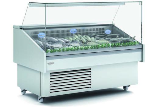 Vitrina Expositora Refrigerada Pescado Marisco evaporador estático placa fría dim.1035x915x1185h mm Línea Córdoba EEC100CCRREF Vitrina Expositora Refrigerada Pescado / Marisco evaporador estático + placa fría dim.1035x915x1185h mm Línea Córdoba EEC-100-CC-RR-EF - Imagen 1
