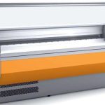 Vitrina Refrigerada Cristal Curvo Fondo 800 dim.2525x800x1235h mm Línea Córdoba VED-8-25-C