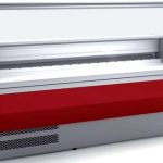 Vitrina Refrigerada Cristal Curvo Fondo 900 dim.2995x940x1235h mm Línea Córdoba VED-9-30-C