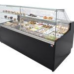 Vitrina Refrigerada Pastelería de 1 metro Fondo 973 mm Frío Estático - Exposición Inoxidable - 2 Estantes Línea CORDOBA VRE-100-P