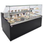 Vitrina Refrigerada Pastelería de 1,5 metros Fondo 973 mm Frío Estático - Exposición Inoxidable - 2 Estantes Línea CORDOBA VRE-150-P