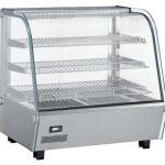 Vitrina caliente sobremostrador 120 litros de 678x568x685h mm Línea Pekín XCR-120L